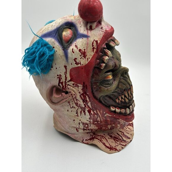 2011 Coulrophobia Demonic Clown Mask Killer Clown Scary Horror Halloween Cosplay - Picture 6 of 12